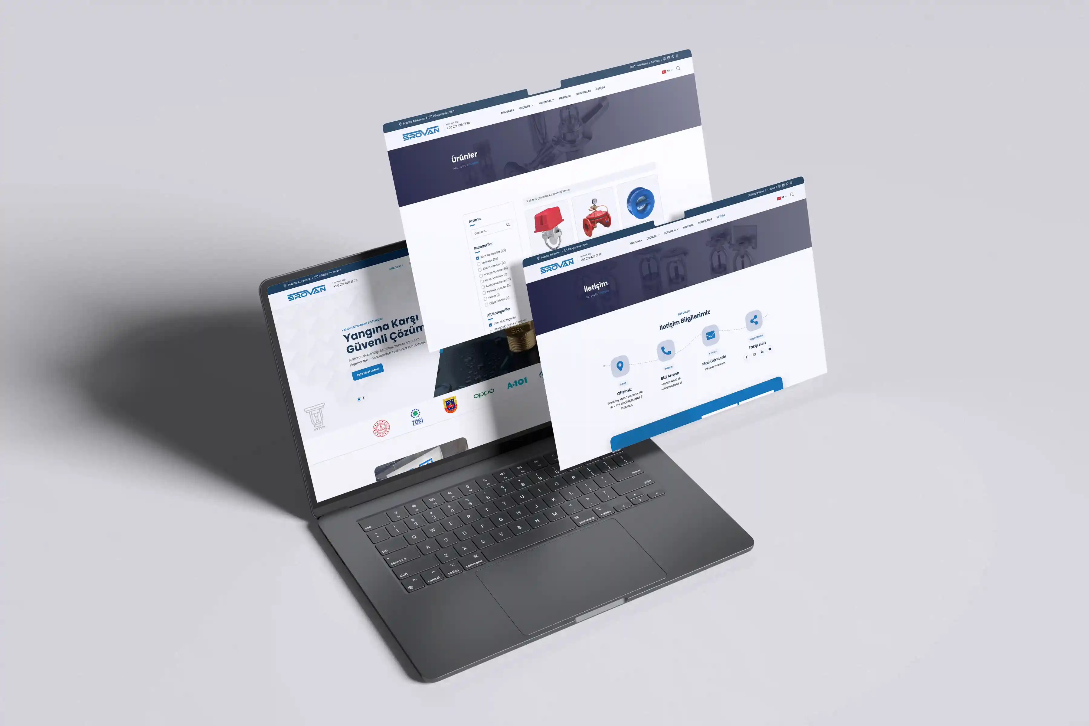 Srovan Yangın Kurumsal Web Sitesi